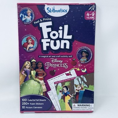 Skillmatics Foil Fun Disney Princess Mess-Free Kids Art & Craft Kits DIY Sealed