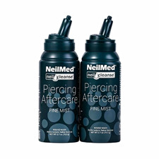 NeilMed NeilCleanse Piercing Aftercare Fine Mist Spray Travel Duo - 2 Pack