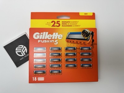 Original Gillette Fusion 5 Ersatz Rasierklingen 18 Stück für Fusion Rasierer NEU