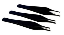 German T/C Adson Tissue Forceps 1x2 Rat Tooth,Brown ,Serrated Teeth Surgical
