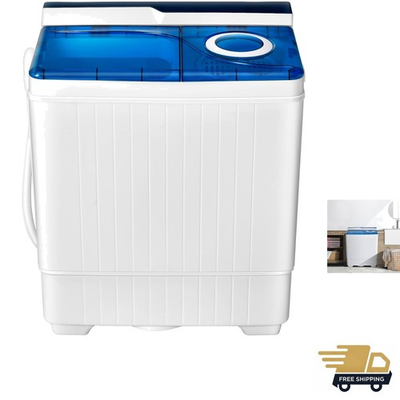 #ad #ad Efficient 26Lbs Twin Tub Washer amp; Spinner Built in Drain Pump amp; Knob Control $329.95