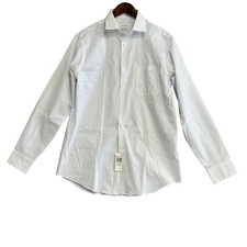 NEW Calvin Klein Men's M Regular Fit Stretch Button down Dress Shirt Pattern