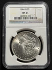 1884 O $1 Morgan Silver Dollar NGC MS63 - Beautiful Coin