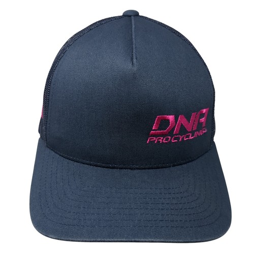 DNA Pro Cycling Snapback Trucker Hat Blue One Size Mesh Back Yupoong