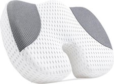 Idle Hippo Hot Tub Booster Seat, 4D Air Mesh Weighted U Shape, White