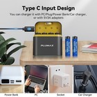4-Pack AA 4255mWh Li-ion Rechargeable Batteries PUJIMAX USB-Type-C Smart Charger — photo 7