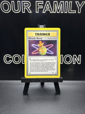 Pokemon Miracle Berry 94/111 WotC Neo Genesis Unlimited Uncommon Trainer LP