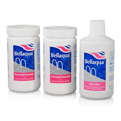 MEGA-SPAR-SET> 2x Sauerstoff-Granulat + 1x Aktivator Bellaqua | BAYROL chlorfrei