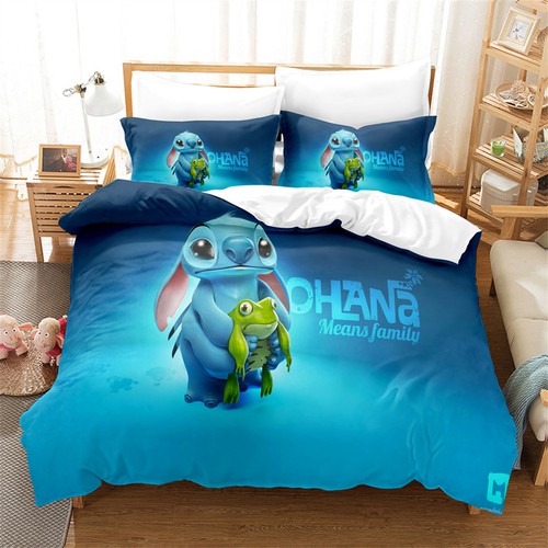 Stitch Single/King Single/Double/Queen/King Size Bed Quilt/Doona/Duvet Cover Set - Foto 6 di 19