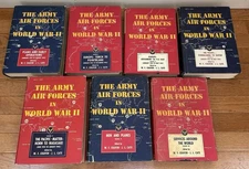 The Army Air Forces in World War II VTG HARDCOVER BOOKS COMPLETE SET Volumes 1-7