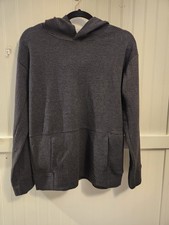 All In Motion Kids Texured Lightweight Hoodie Size XL 14-16 Black Long Sleeve