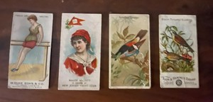19th Century Early Duke Cigarette And Arm & Hammer Tabacco Cards
