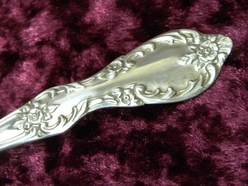 GRAND ELEGANCE Cream / Condiment Ladle Wm Rogers Mfg Co Extra Plate NO MONO NICE - Picture 2 of 3