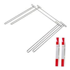 24 Inch Mud Flap Anti Sail Bracket Chrome Mudflap Hanger Holder 2 chrome steel