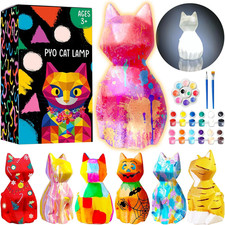 DIY Cat Lamp Painting Kit - Fun Arts  Crafts for Kids Ages 3-12