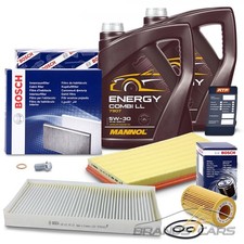 BOSCH INSPEKTIONSPAKET+10l MANNOL 5W-30 F&Uuml;R MERCEDES VIANO VITO W639 2.0 2.2 CDI