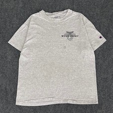 Vintage 90s Champion US Army West Point Academy Graphic Tshirt Size L USA Made