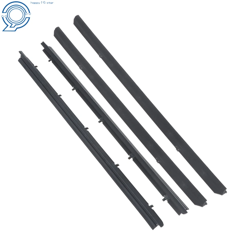 Juego de 4 piezas de sellos de fieltros de barrido de ventana para Chevy S10 1982-1993 Foto 3 de 4