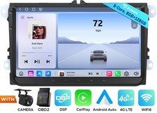8 128 for VW Golf 2010 2011 9" Android Auto Car Radio CarPlay GPS 4G Mirror Link