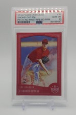 SHOHEI OHTANI RC 2018 Panini Diamond Kings Photo Variation #73 Red Frame PSA 10