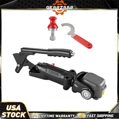 Heavy Duty Swivel Coupler 3.5 Ton Towing Hitch for Caravan ATV Off Road Black