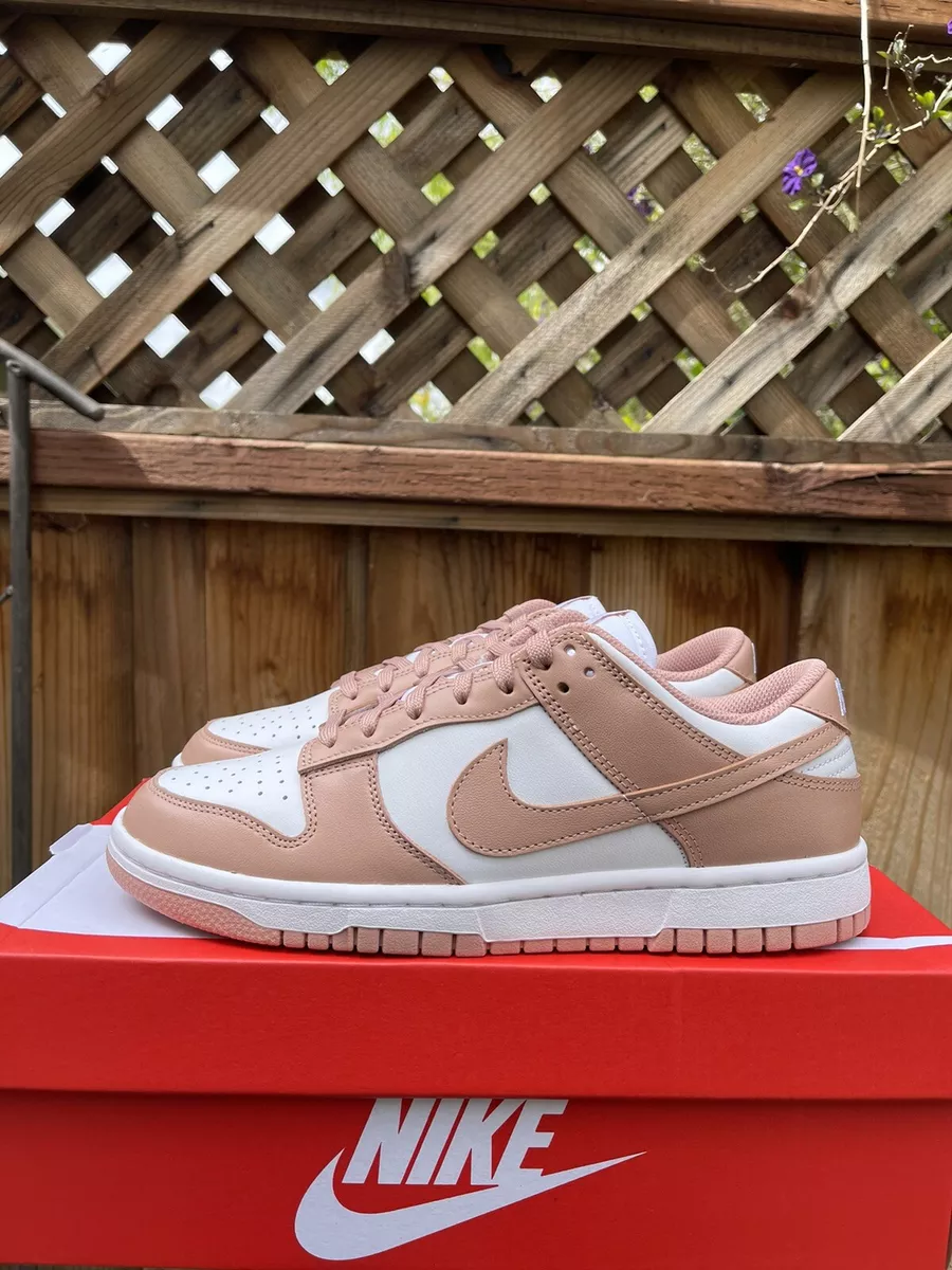 NEW Nike Dunk Low Rose Whisper Women's Size 8.5 DD1503-118 White Rose