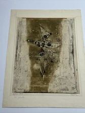 JOHNNY FRIEDLAENDER ETCHING ABSTRACT MODRNIST FRENCH GERMAN EXPRESSIONIST RARE