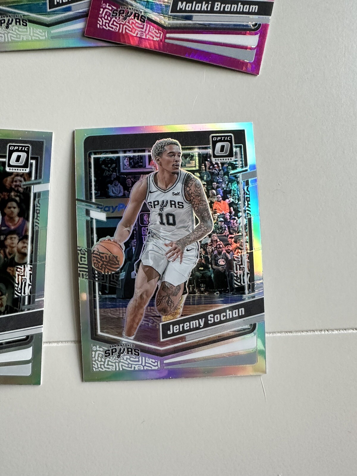 2023-24 Optic NBA SPURS LOT Of 13 w/ Wembanyama RC Prizm Parallels & Auto π₯π view 9