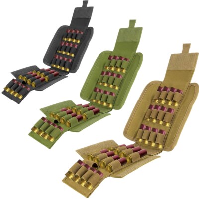 US Tactical Molle 25 Rounds Ammo Bags 12/20 GA Cartridge Pouch Ammo ...