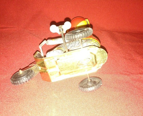 Vintage Toy Circus Elephant on Bicycle with Ball & Tassels *Wind Up *Works Great - Picture 7 of 12
