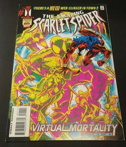 AMAZING SCARLET SPIDER 1 KEY ISSUE 1ST APP OF CYBER SCARLET SPIDER MAN Immortal