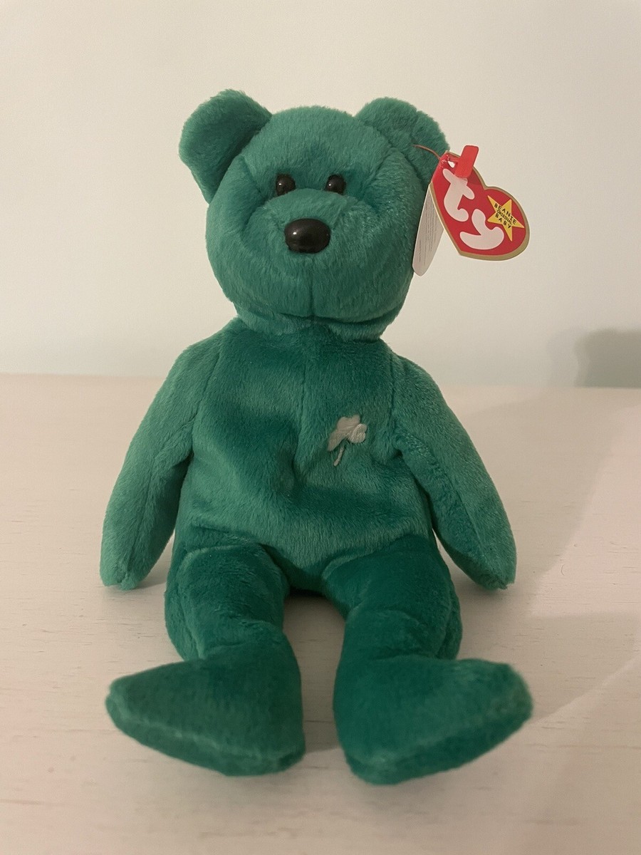 TY BEANIE BABY Erin Green Bear 1997 **RARE