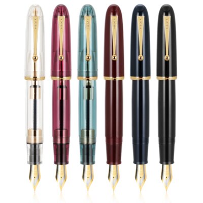 3PCS Jinhao 9019 Fountain Pen #8 EF/F/M Nib, Big Size Pen & Large Converter