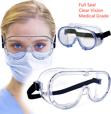 Dental Medical Anti Fog Safety Goggles Over Glasses Lab Works Eye Protector