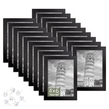 4x6 Picture Frame Set of 18, Photo Frame for 4x6 Pictures,Tabletop or Wall Mount
