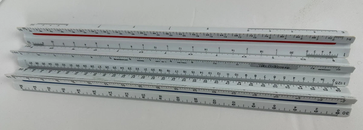 Triangular architectural cheap scale ruler