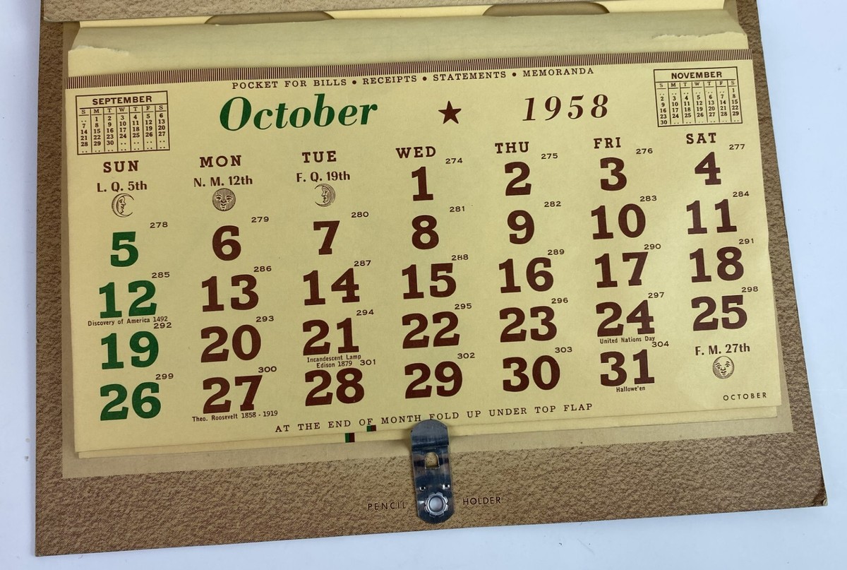 1958 DESCHUTES FARMERS CO-OP CALENDAR REDMOND OREGON | eBay