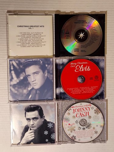 Elvis Presley Christmas CD Johnny Cash Christmas CD Classics 3 CD LOT - Picture 3 of 13