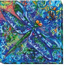 Bead Embroidery Kit Dragonfly Beaded stitching DIY Abris Art