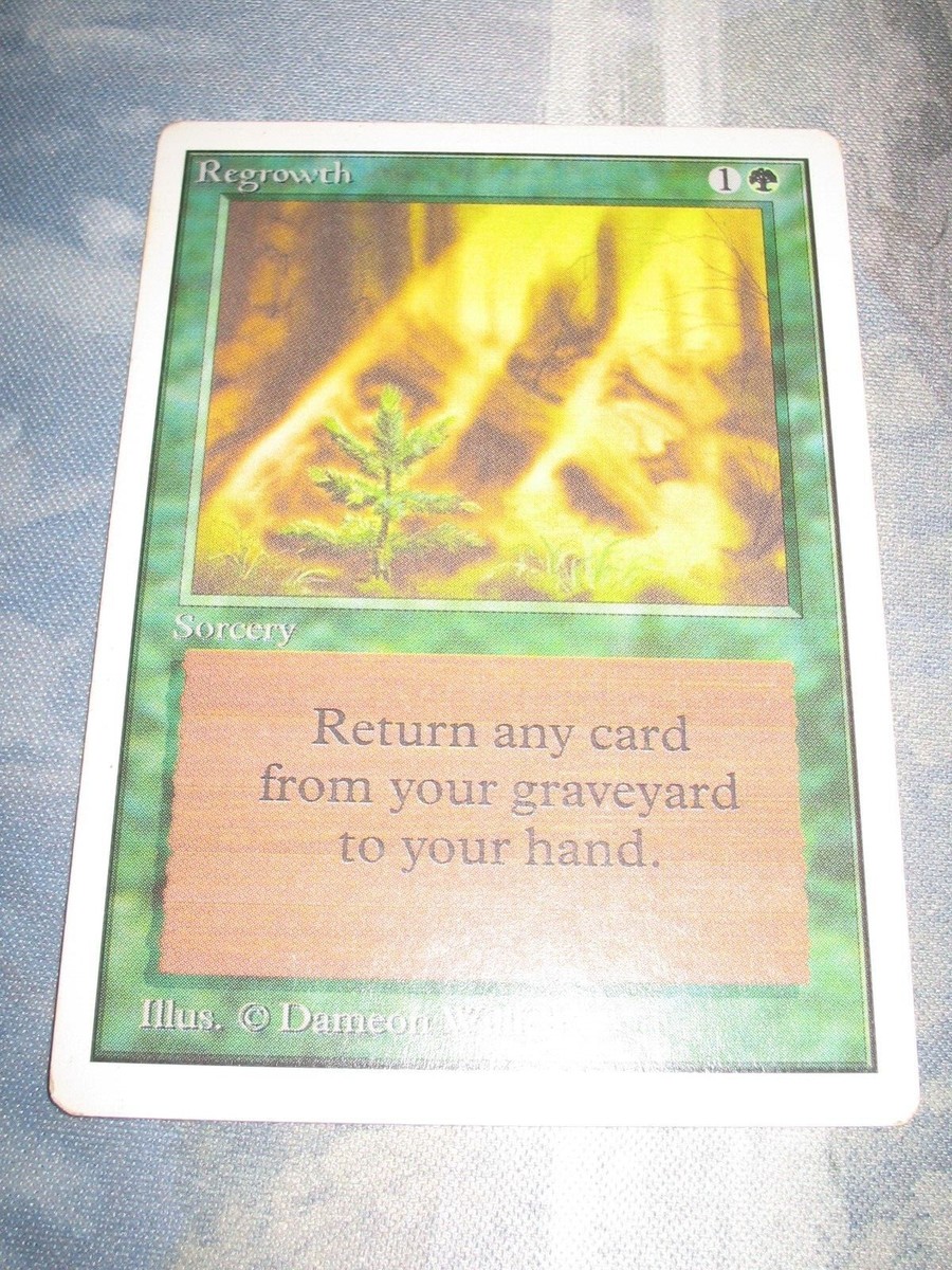 Regrowth MTG Unlimited MP/HP x1 Uncommon