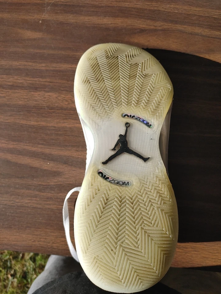 Air Jordan 35 низкий белый металлик серебристый размер 11 - Изображение 3 из 4