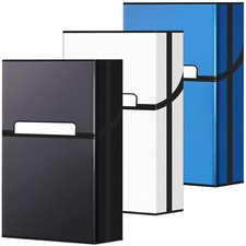 Cigarette Case, Aluminum Magnetic Switch 20 Capacity - 3 Pack 85mm King Size 