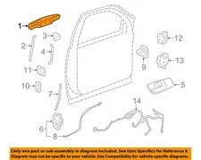 GM OEM 99-14 Avalanche Front Door Lock Hardware-Handle, Outside 84053444