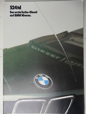 BMW Catalogue Dealer Stamp 524td 1/85 FT-445
