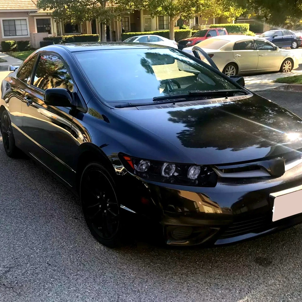 Faros proyectores ahumados halos puntos LED para Honda Civic cupé 06-11 2 puertas FA FG Foto 4 de 4