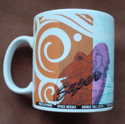 1998 Starbucks Coffee Mug Oversize 20 oz SEATTLE Starbucks Elephant Carwash  | eBay