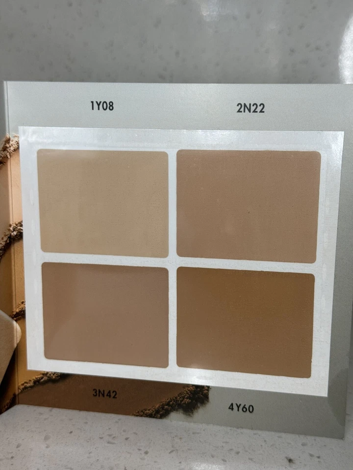 Make up For Ever HD Skin Matte Velvet Powder Foundation Sample Card 4 Shades - Image 3 of 4