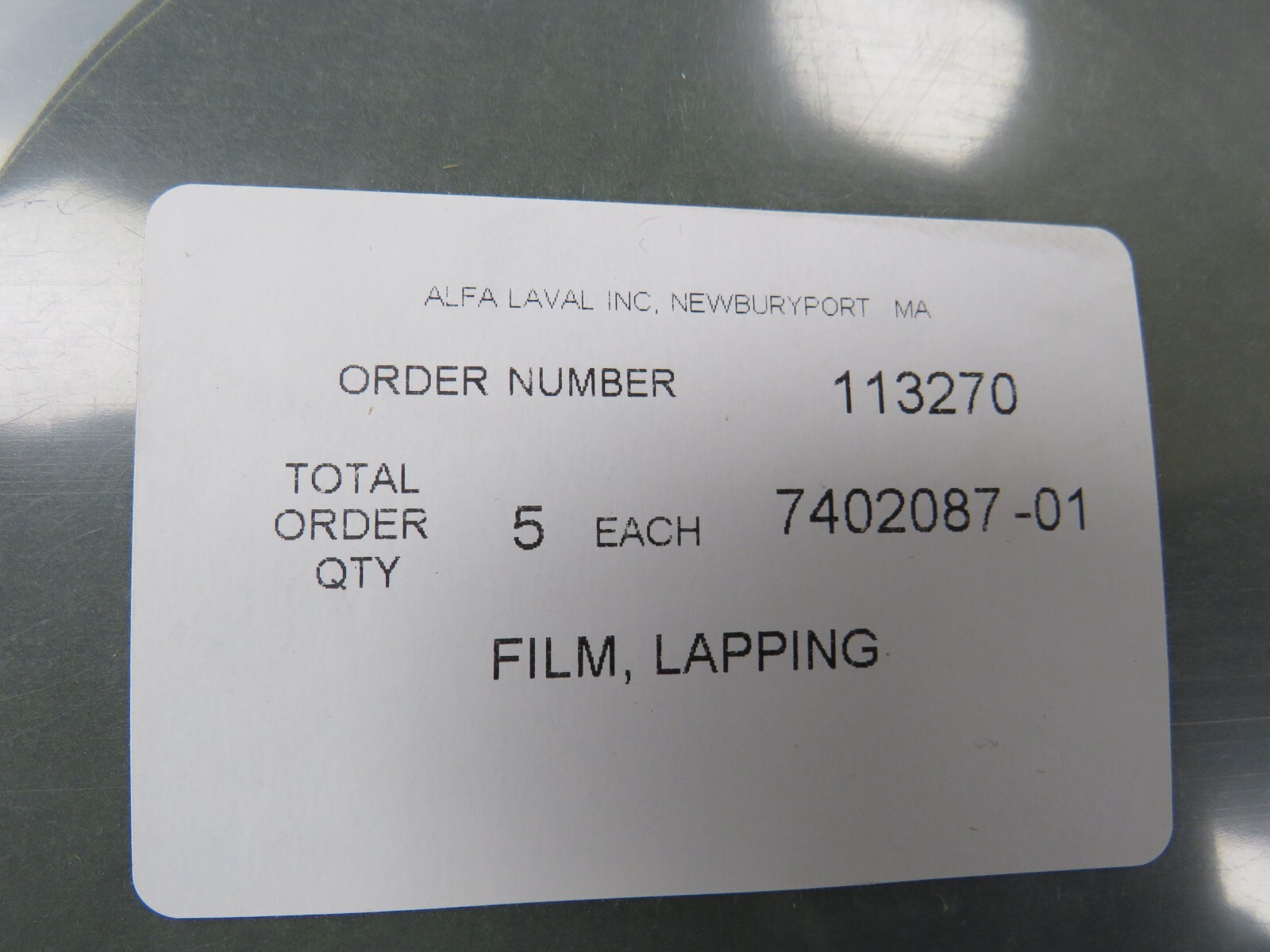 6"x6"x2" Grade B Granite Surface Plate - 50 pcs of Lapping Film