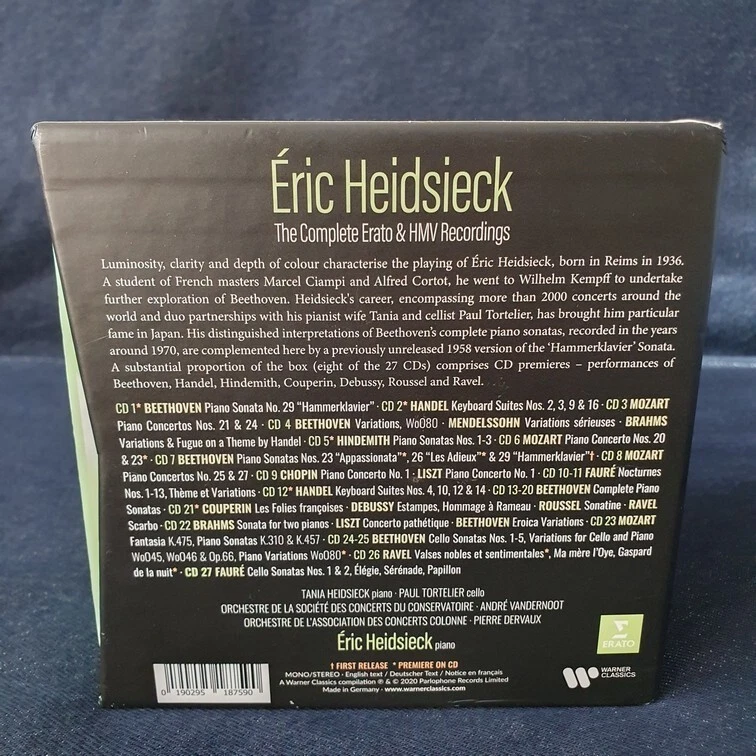 Eric Heidsieck: The Complete Erato & HMV Recordings, 27 CD, Warner, 2020 - Image 3 of 4