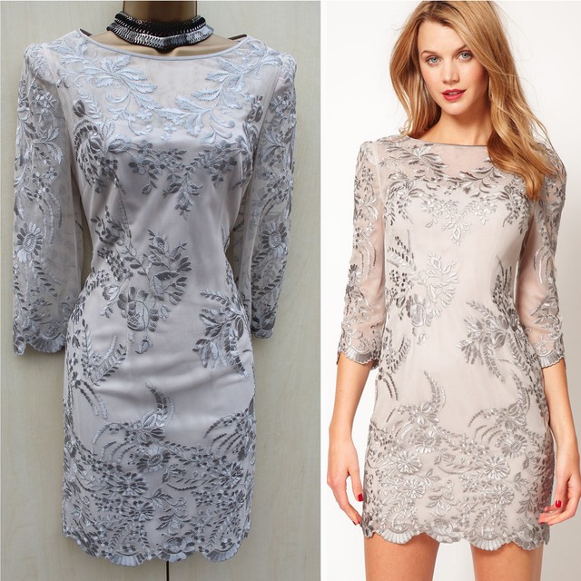 karen millen grey dress